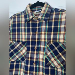 Vintage JCPENNEY BIG MAC 100% Cotton Flannel, Size Medium Tall